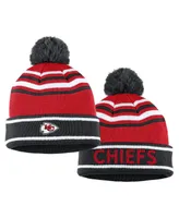 Women's Wear by Erin Andrews Red Kansas City Chiefs Colorblock Cuffed Knit Hat with Pom and Scarf Set