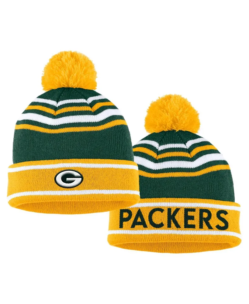 Women's Wear by Erin Andrews Green Green Bay Packers Colorblock Cuffed Knit Hat with Pom and Scarf Set