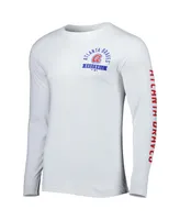 Men's Fanatics White Atlanta Braves Pressbox Long Sleeve T-shirt