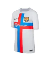 Big Boys Nike Gray Barcelona 2022/23 Third Breathe Stadium Replica Blank Jersey