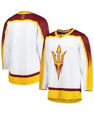 Men's adidas White Arizona State Sun Devils Alternate Desert Inferno Hockey Jersey