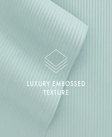 ienjoy Home Expressed Embossed Striped -Pc. Sheet Set