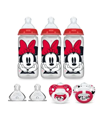 7 Piece Disney Smooth Flow Bottle & Pacifier Newborn Set, Minnie Mouse