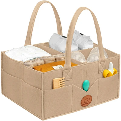 KeaBabies Kids Original Baby Diaper Caddy Organizer, Large Storage Caddy Organizer for Nursery, Changing Table
