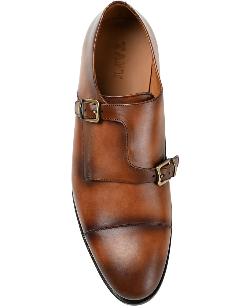 Taft Men's Prince Genuine Leather Double Monk Strap Dress Shoes
