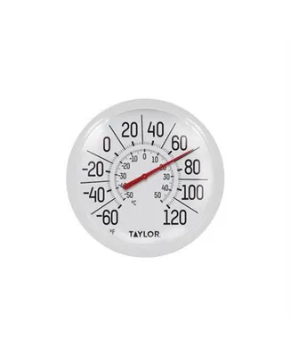 Taylor Precision Products Taylor Precision Indoor/Outdoor Decorative White Thermometer, 8.5