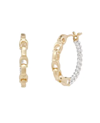 Coach Signature Mixed Hoop Earrings - Two