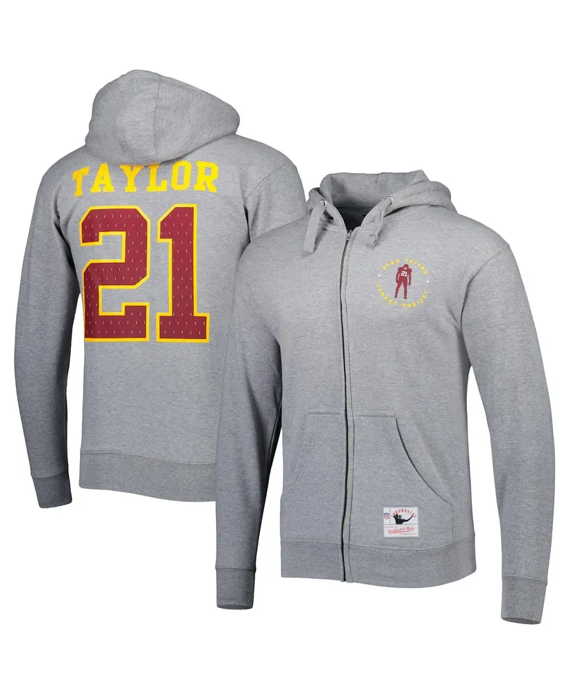 Men's Mitchell & Ness Gray Washington Commanders Sean Taylor Legacy Project Full-Zip Hoodie Jacket