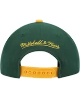 Big Boys and Girls Mitchell & Ness Green, Gold Green Bay Packers Shredder Adjustable Hat