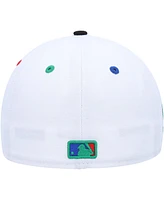 Men's New Era White, Black Los Angeles Dodgers 60th Anniversary Primary Eye 59FIFTY Fitted Hat