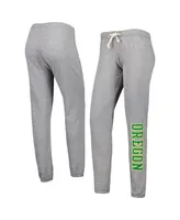 Women's League Collegiate Wear Heather Gray Oregon Ducks Victory Springs Tri-Blend Jogger Pants