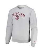 Men's League Collegiate Wear Gray Texas A&M Aggies 1965 Arch Essential Pullover Sweatshirt
