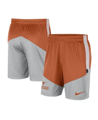 Men's Nike Texas Orange, Gray Texas Longhorns Team Performance Knit Shorts