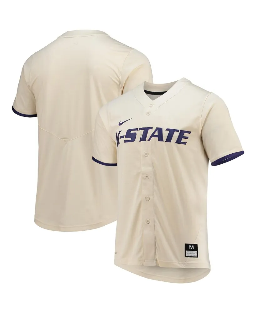 Nike Men's Natural Kansas State Wildcats Replica Baseball Jersey