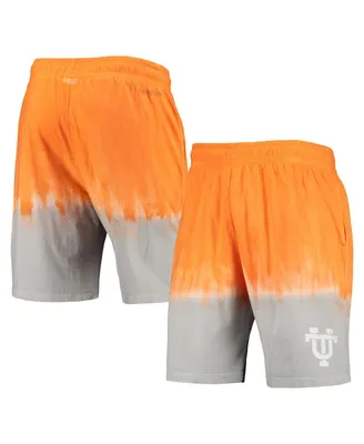 Men's Mitchell & Ness Tennessee Orange, Gray Volunteers Tie-Dye Shorts