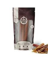 Greater Wild 6" Single-Ingredient Beef Bully Sticks, All-Natural Dog Treats