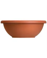 Akro Mills Garden Bowl with Removable Drain Plugs, Clay Color, 14 In