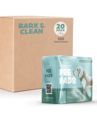 Bark & Clean Traveler's Dog and Puppy Pee Pads, Leak-Proof Design, Heavy Duty Absorbency, 36" x 36