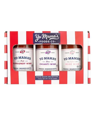 Yo Mama's Foods Gourmet Keto Gift Set and Care Package | Includes (1) Burgundy Wine (1) Chianti Wine and | (1) Rose Wine | Low Sugar, Low Carb, Low So