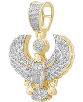 Men's Diamond Eagle Pendant (1/2 ct. t.w.) in 14k Gold-Plated Sterling Silver