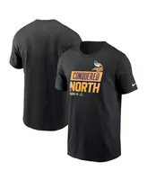 Men's Nike Black Minnesota Vikings 2022 Nfc North Division Champions Locker Room Trophy Collection T-shirt