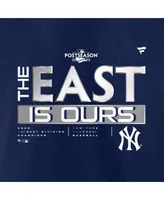 Men's Fanatics Navy New York Yankees 2022 Al East Division Champions Locker Room T-shirt