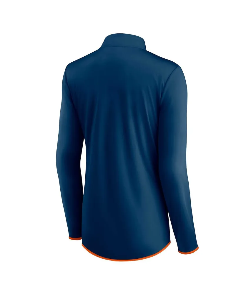 Women's Fanatics Navy Chicago Bears Worth the Drive Quarter-Zip Top