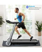 Costway Folding Electric Treadmill Jogging MachineBluetooth10 Preset Programs