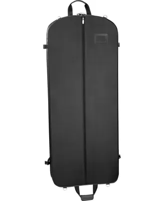 WallyBags 52" Premium Travel Garment Bag with Shoulder Strap and Two Large Pockets