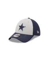 Men's New Era Gray, Navy Dallas Cowboys Classic 39THIRTY Flex Hat