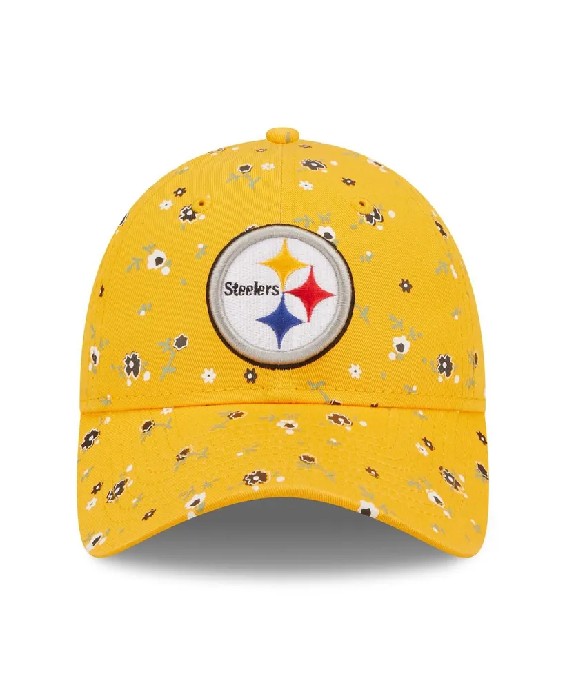 Women's New Era Gold Pittsburgh Steelers Floral 9Twenty Adjustable Hat