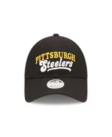 Women's New Era Black Pittsburgh Steelers Team Trucker 9Forty Snapback Hat