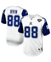 Men's Mitchell & Ness Michael Irvin White, Navy Dallas Cowboys 1994 Authentic Retired Player Jersey