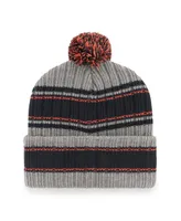 Men's '47 Brand Graphite Chicago Bears Rexford Cuffed Knit Hat with Pom