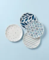 Lenox Blue Bay Melamine Assorted Accent Plates, Set Of 4