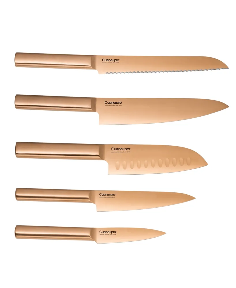 Cuisine::pro Daisho Nara Knife Block Copper Set, 6 Piece