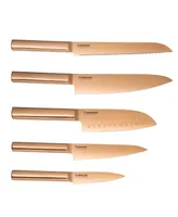 Cuisine::pro Daisho Nara Knife Block Copper Set, 6 Piece