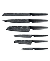 Cuisine::pro Id3 Black Samurai Gozen Knife Block Set, 7 Piece