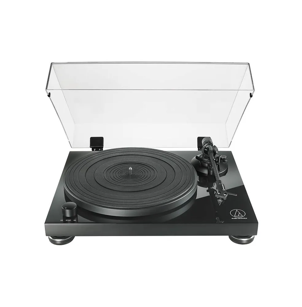 Audio-Technica At-LPW50PB Fully Manual Belt-Drive Turntable (Piano Black)