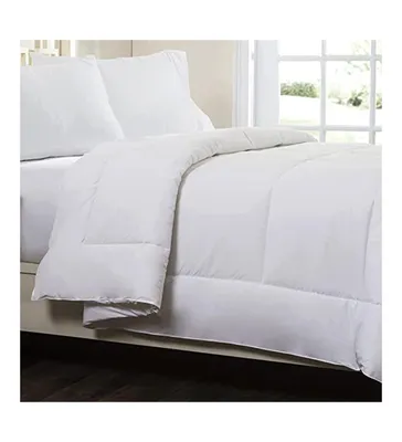 Circles Home 100% Premium Cotton Comforter - Soft and Breathable Comforter with Square Shape Quilting Design