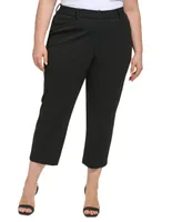 Calvin Klein Plus Size Solid Ankle Pants