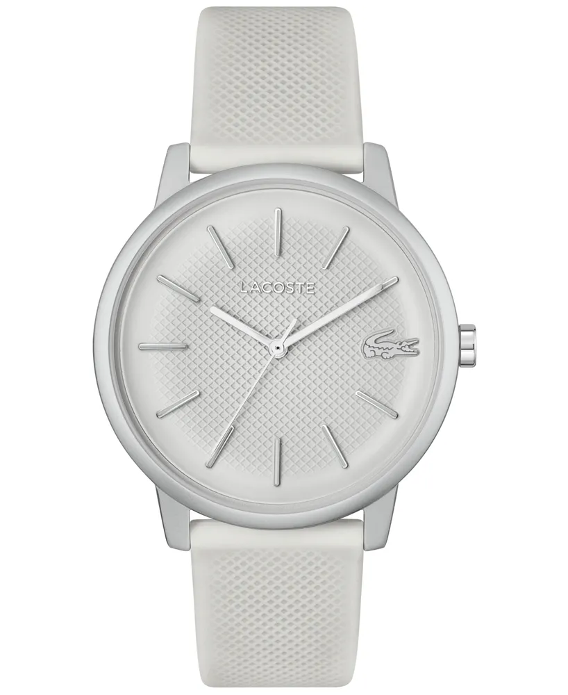Lacoste Men's L 12.12 White Silicone Strap Watch 42mm