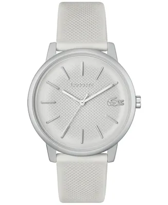 Lacoste Men's L 12.12 White Silicone Strap Watch 42mm