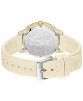 Lacoste Women's L 12.12 Go Champagne Silicone Strap Watch 36mm