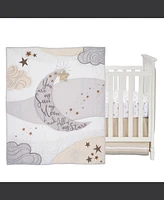 Lambs & Ivy Goodnight Moon 3-Piece Celestial Nursery Baby Crib Bedding Set