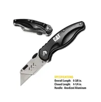 Cat Folding Utility Knife with Safety Lock and Comfort Handle