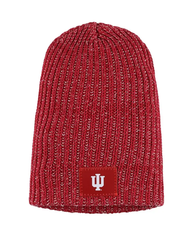 Women's Love Your Melon Red Wisconsin Badgers Cuffed Knit Hat with Pom