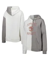Women's Gameday Couture Gray, White Florida State Seminoles Split Pullover Hoodie
