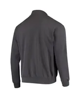 Men's Colosseum Charcoal Oklahoma State Cowboys Tortugas Logo Quarter-Zip Jacket