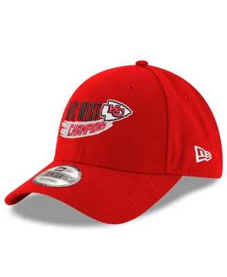 Men's New Era Red Kansas City Chiefs 2022 Afc West Division Champions 9FORTY Adjustable Hat